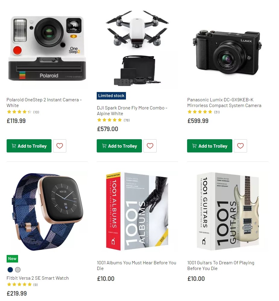 Argos Offers from 29 October