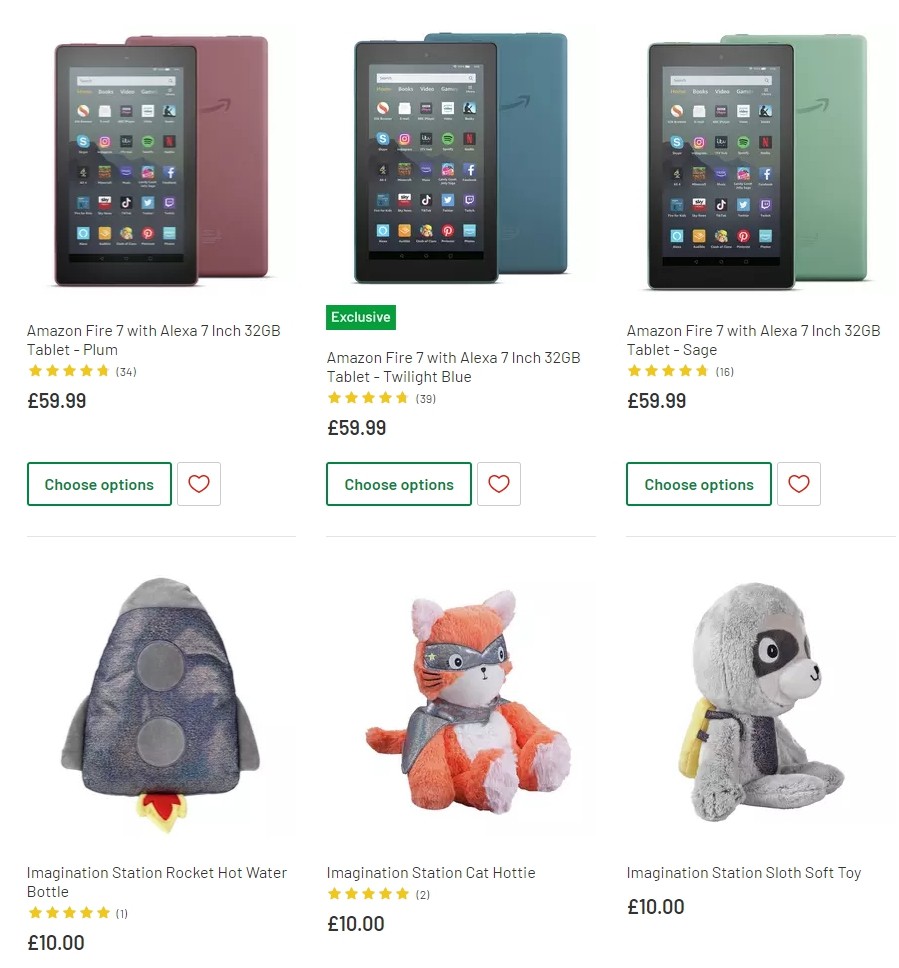 Argos Offers from 29 October