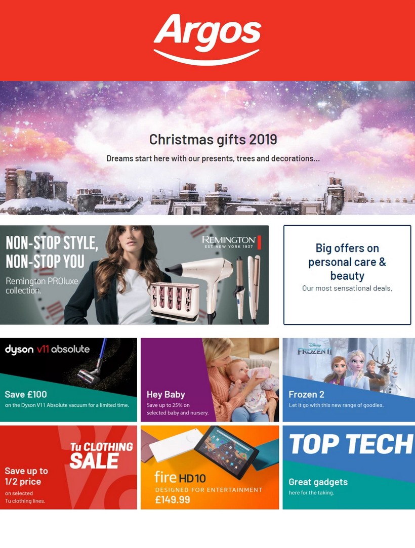 Argos Offers from 5 November