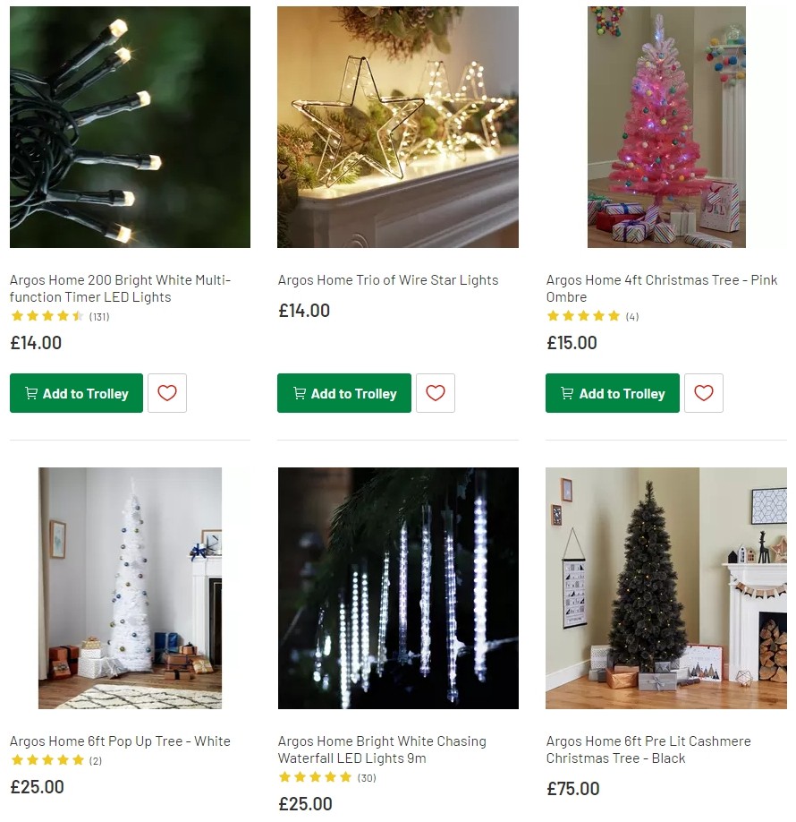 Argos Offers from 12 November