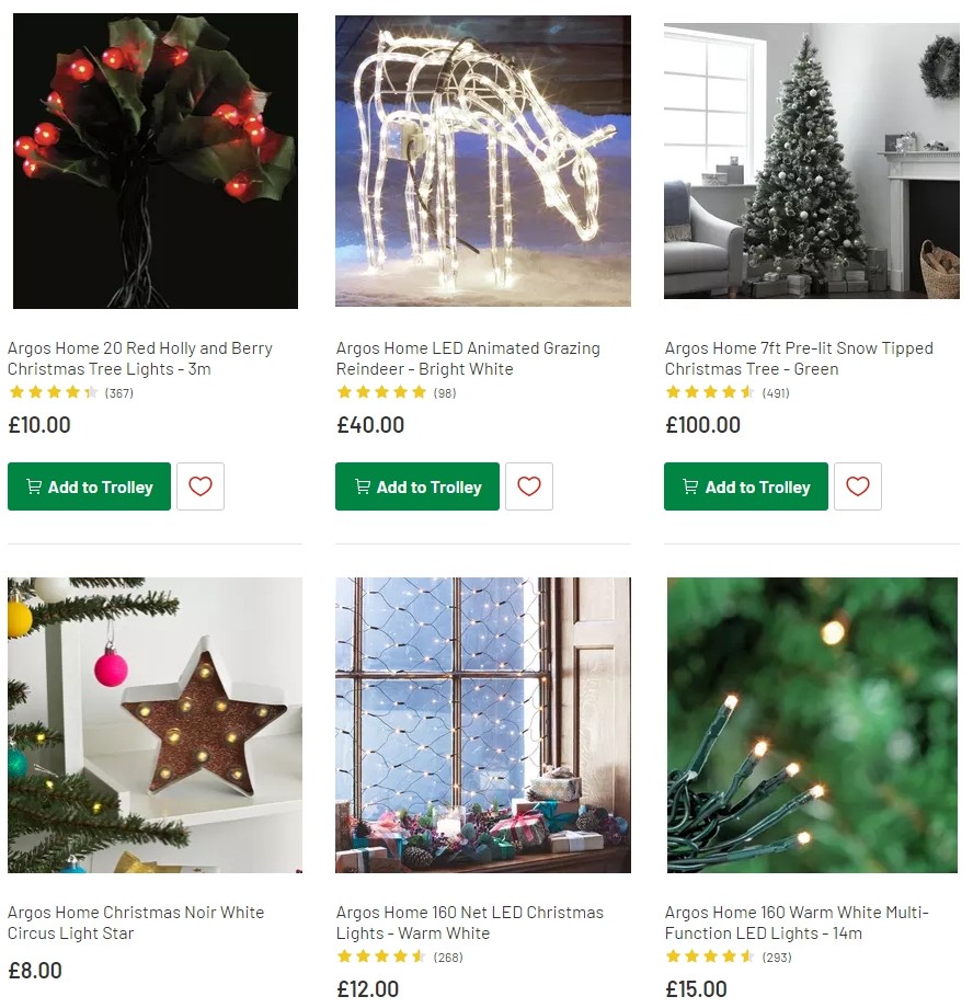 Argos Offers from 12 November