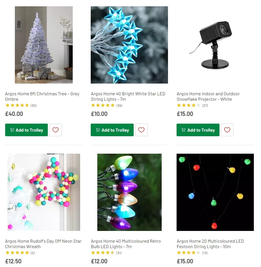 Argos Offers from 12 November