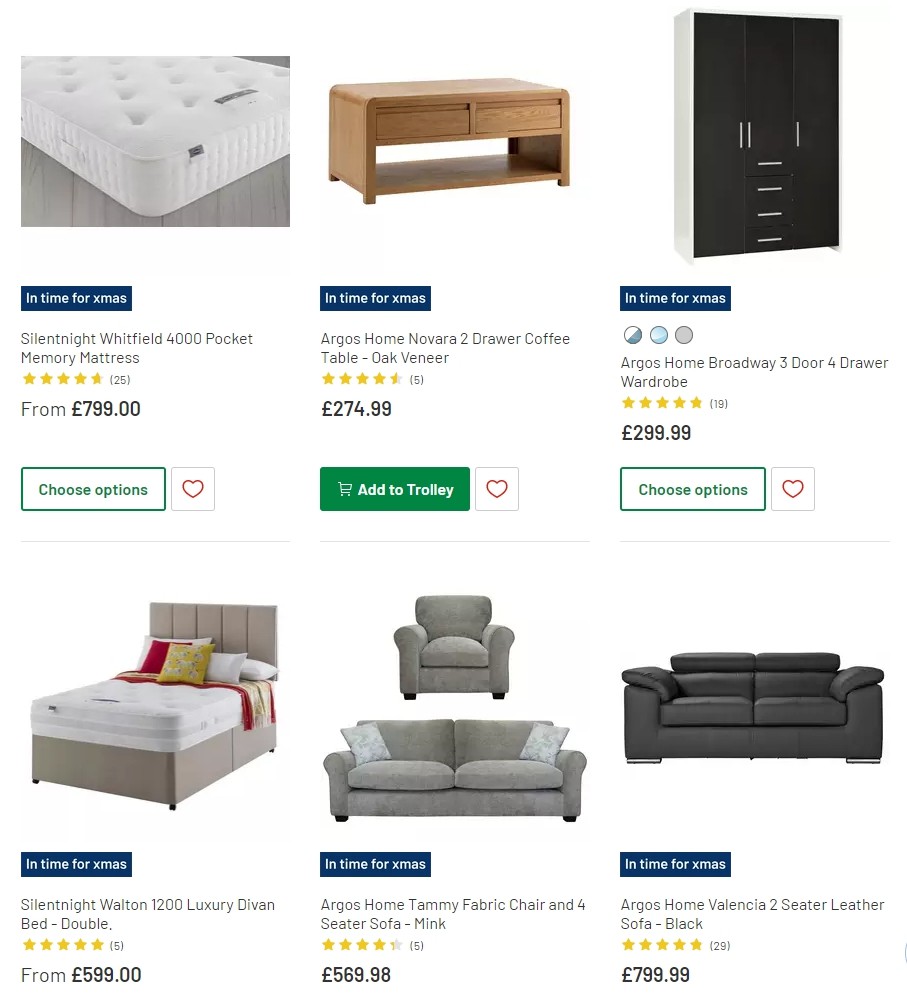 Argos Offers from 12 November