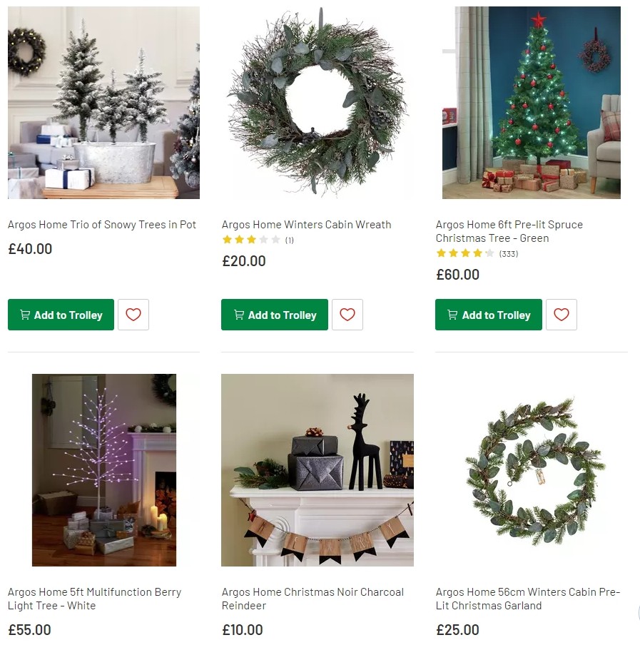 Argos Offers from 12 November