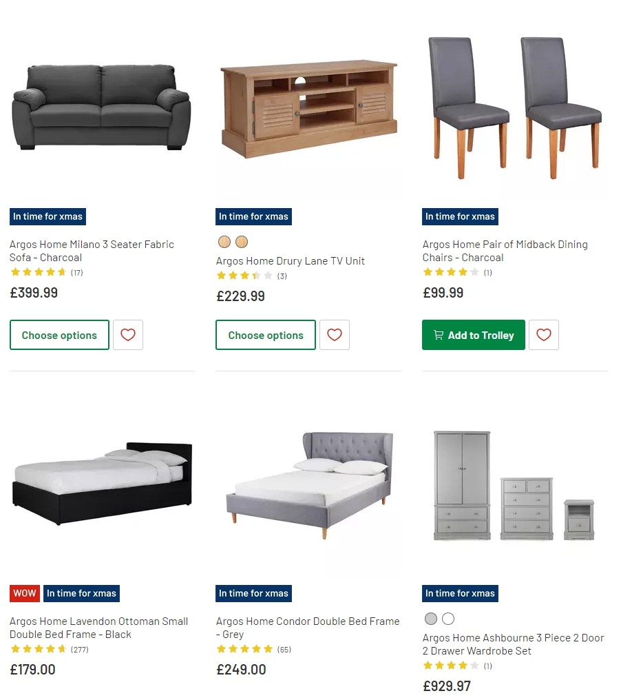 Argos Offers from 12 November