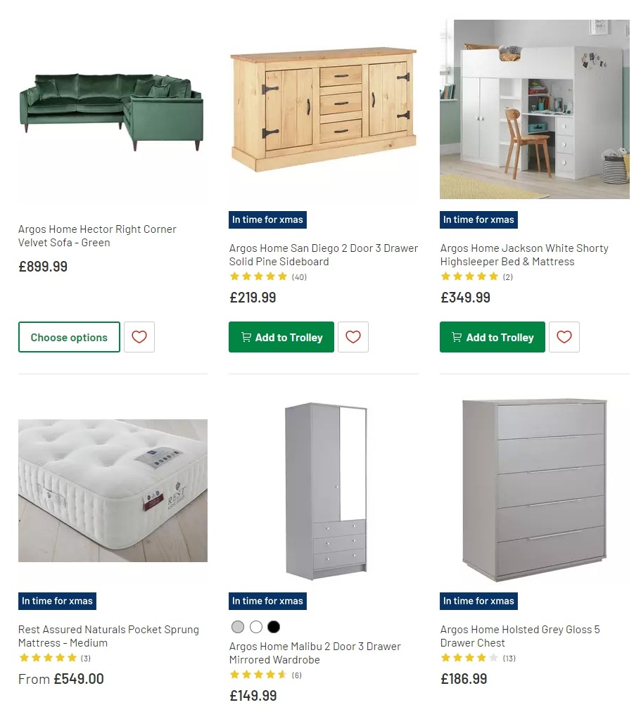 Argos Offers from 12 November