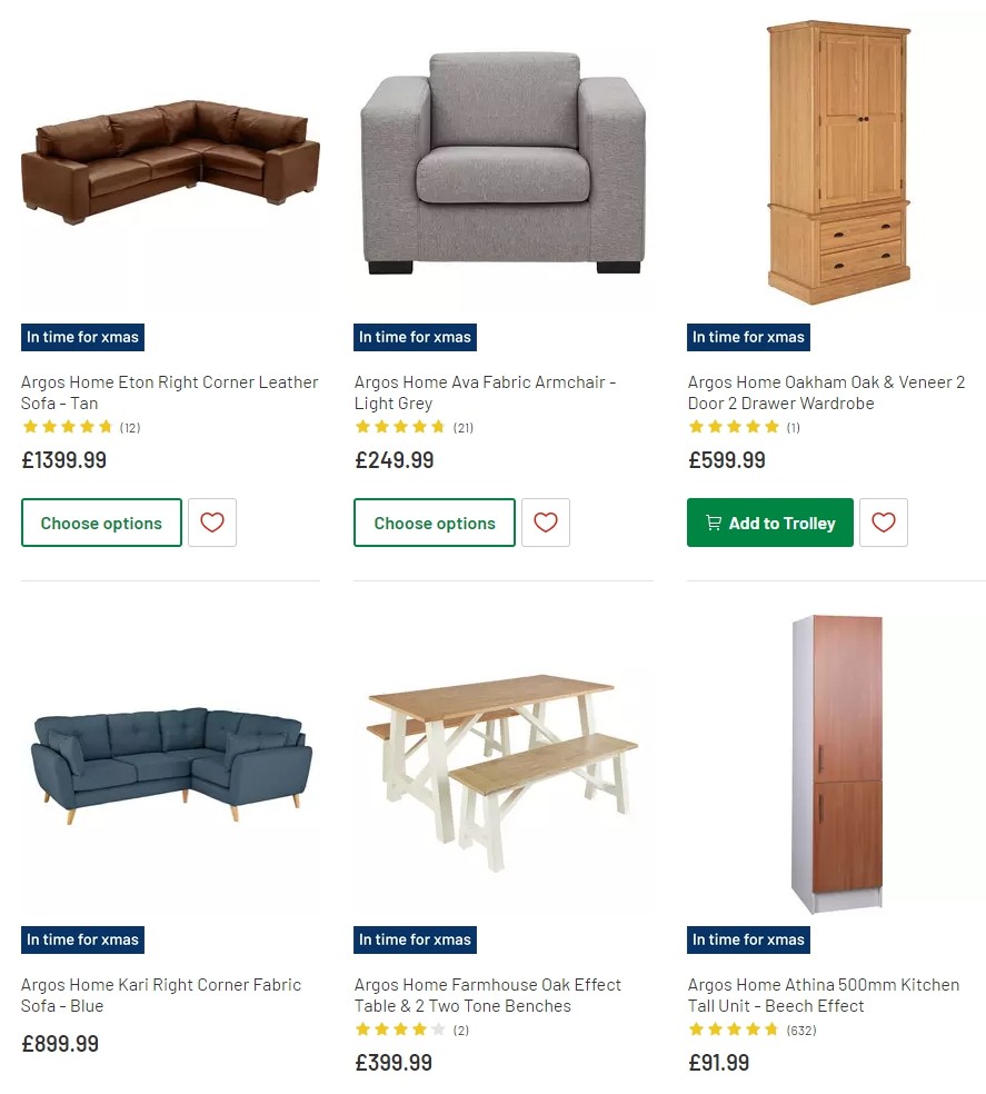 Argos Offers from 12 November