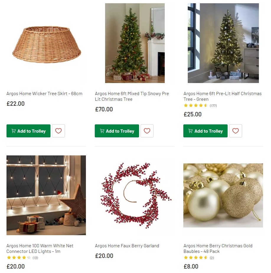 Argos Offers from 12 November