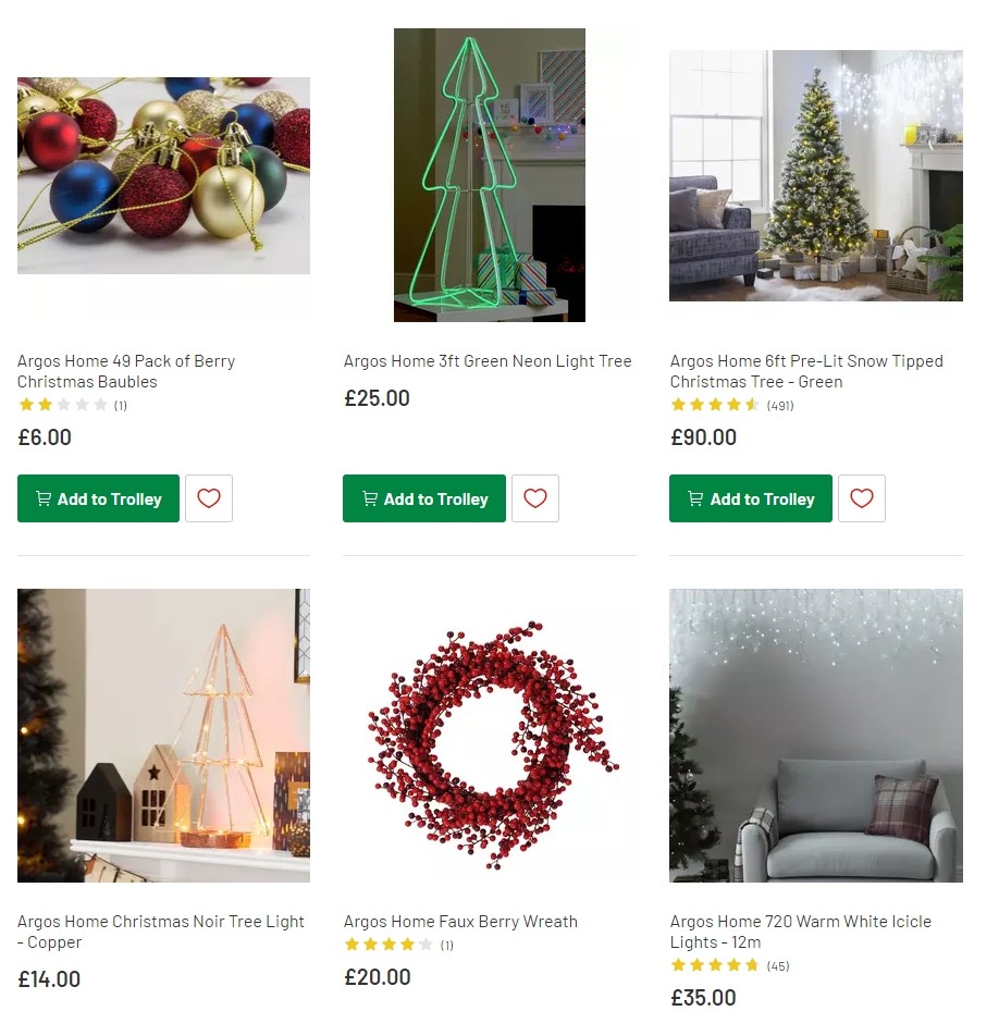 Argos Offers from 12 November