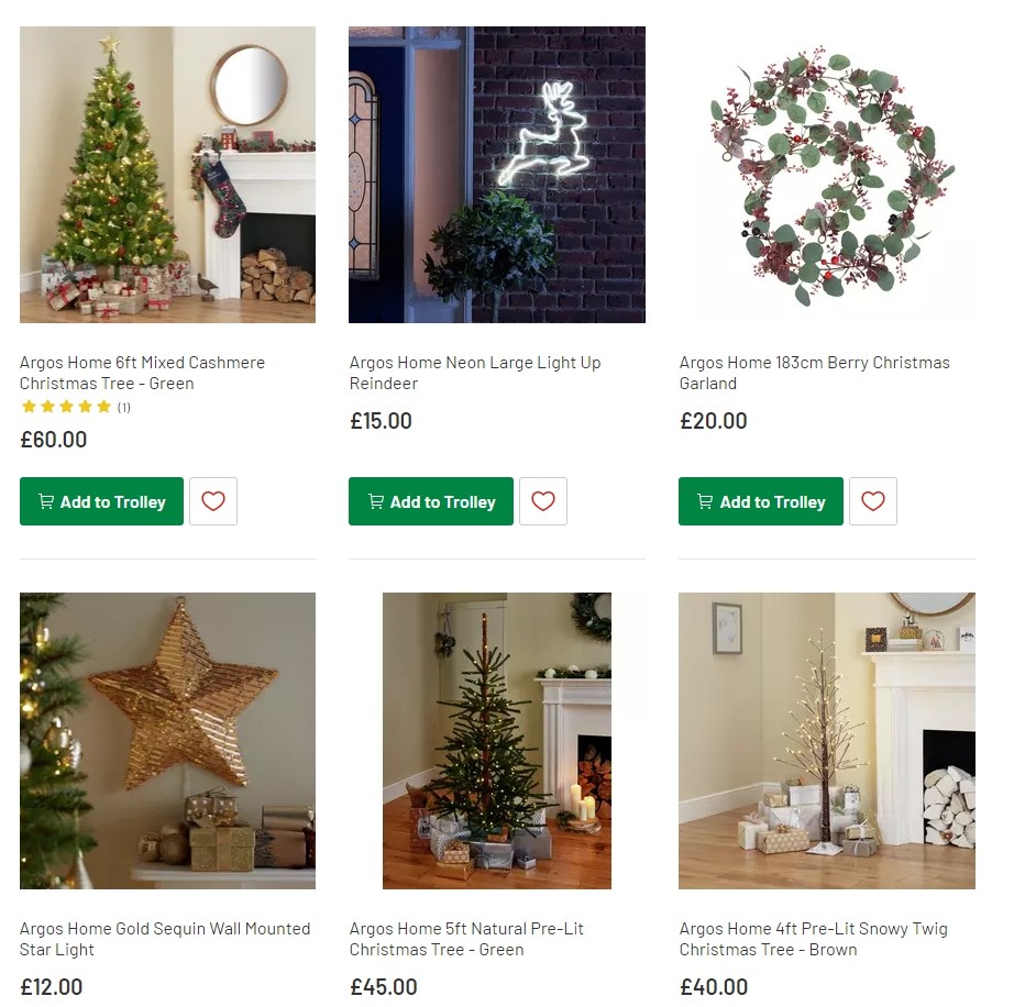 Argos Offers from 12 November