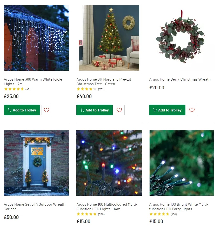 Argos Offers from 12 November