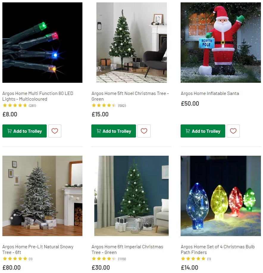 Argos Offers from 12 November