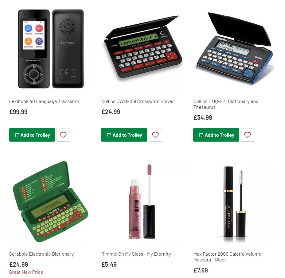 Argos Offers from 19 November