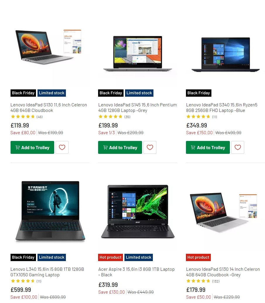 Argos Offers from 3 December