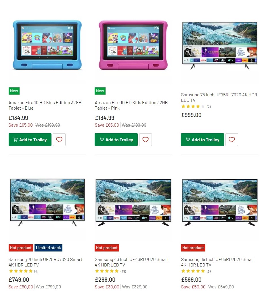 Argos Offers from 3 December