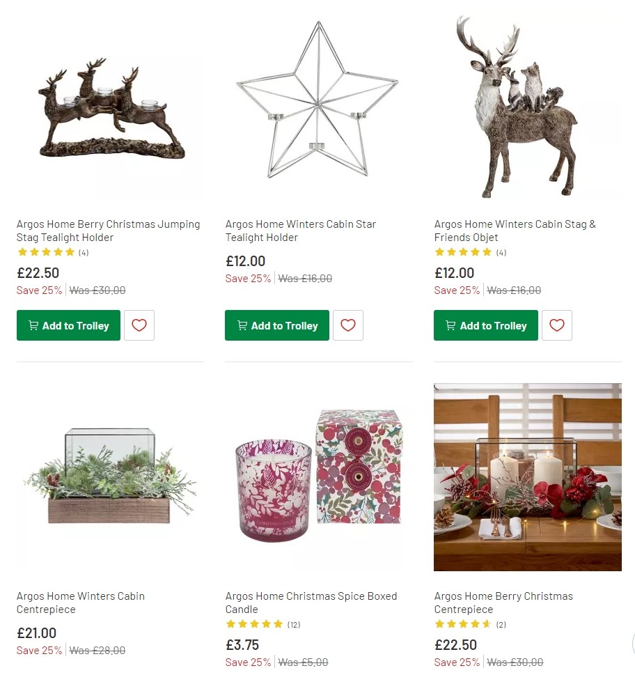 Argos Offers from 3 December