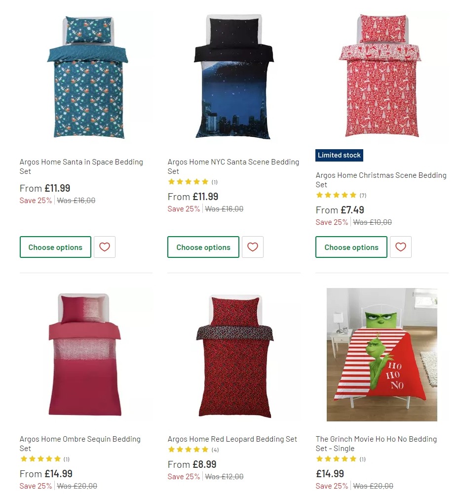 Argos Offers from 3 December