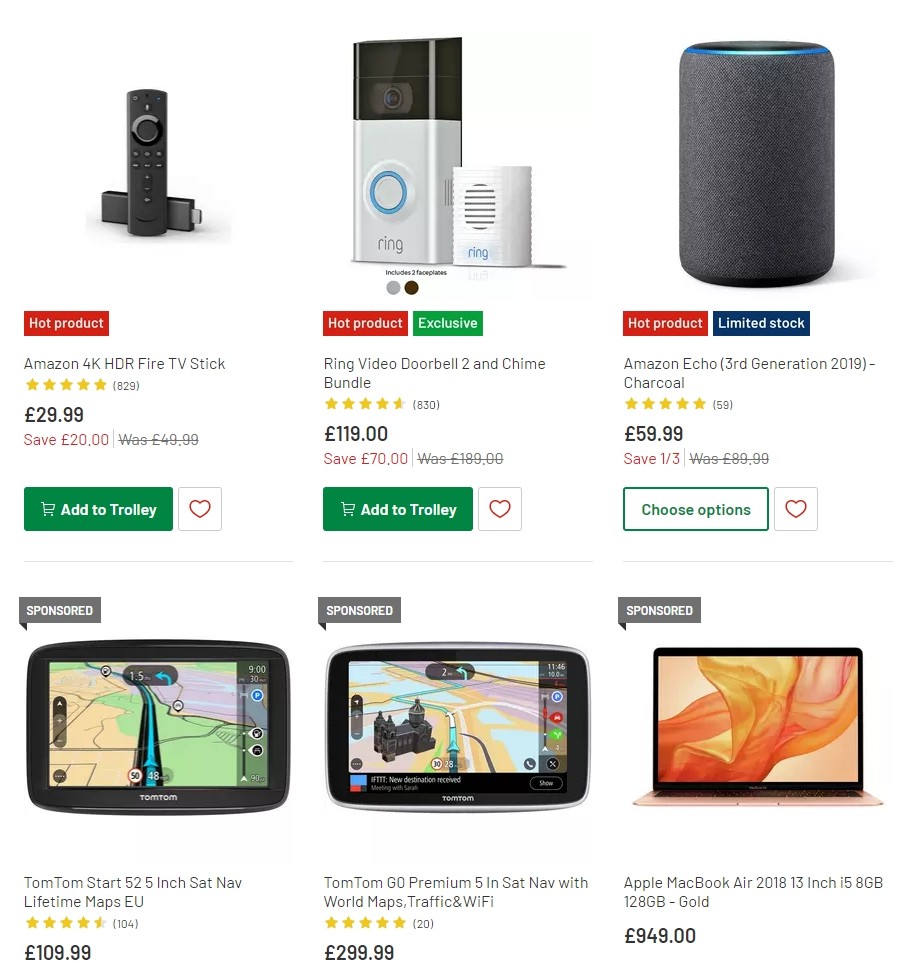 Argos Offers from 3 December