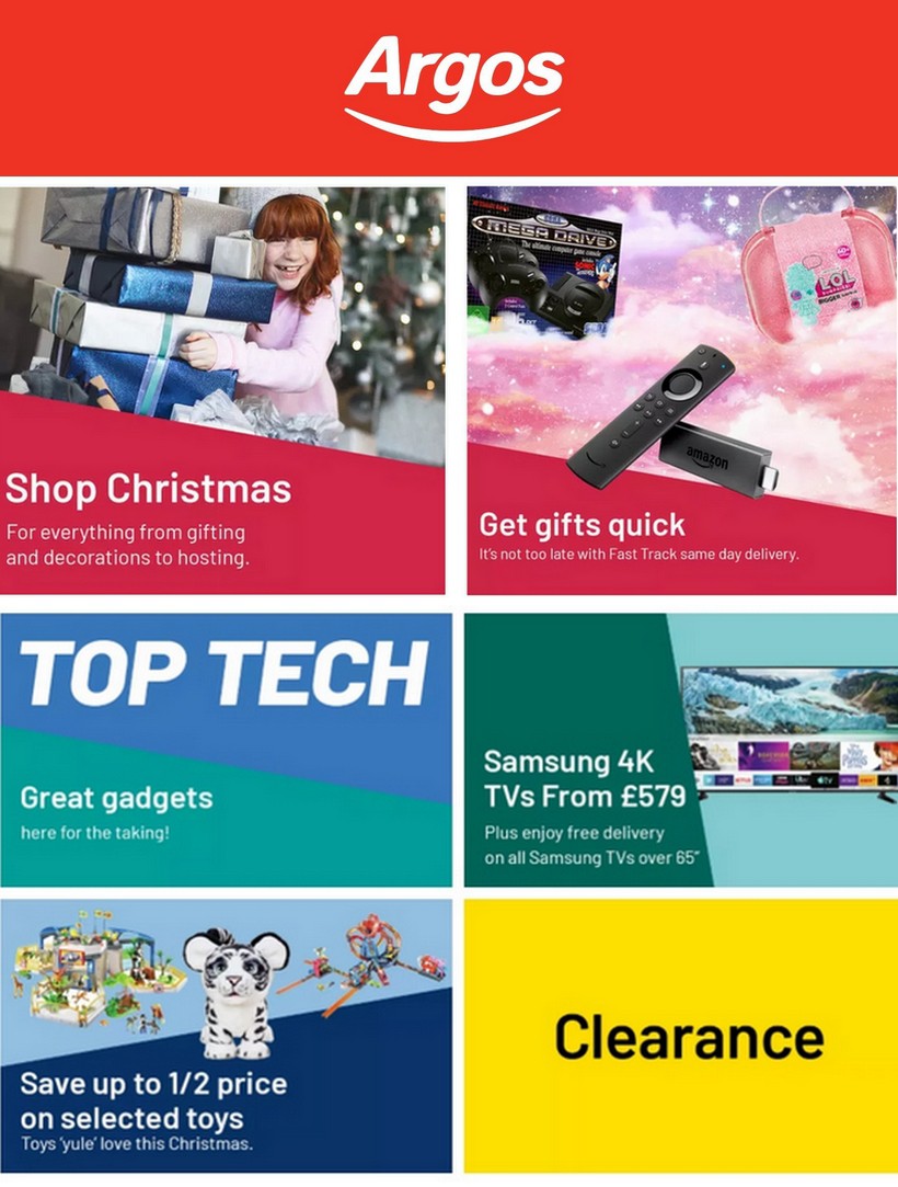 Argos Offers from 17 December