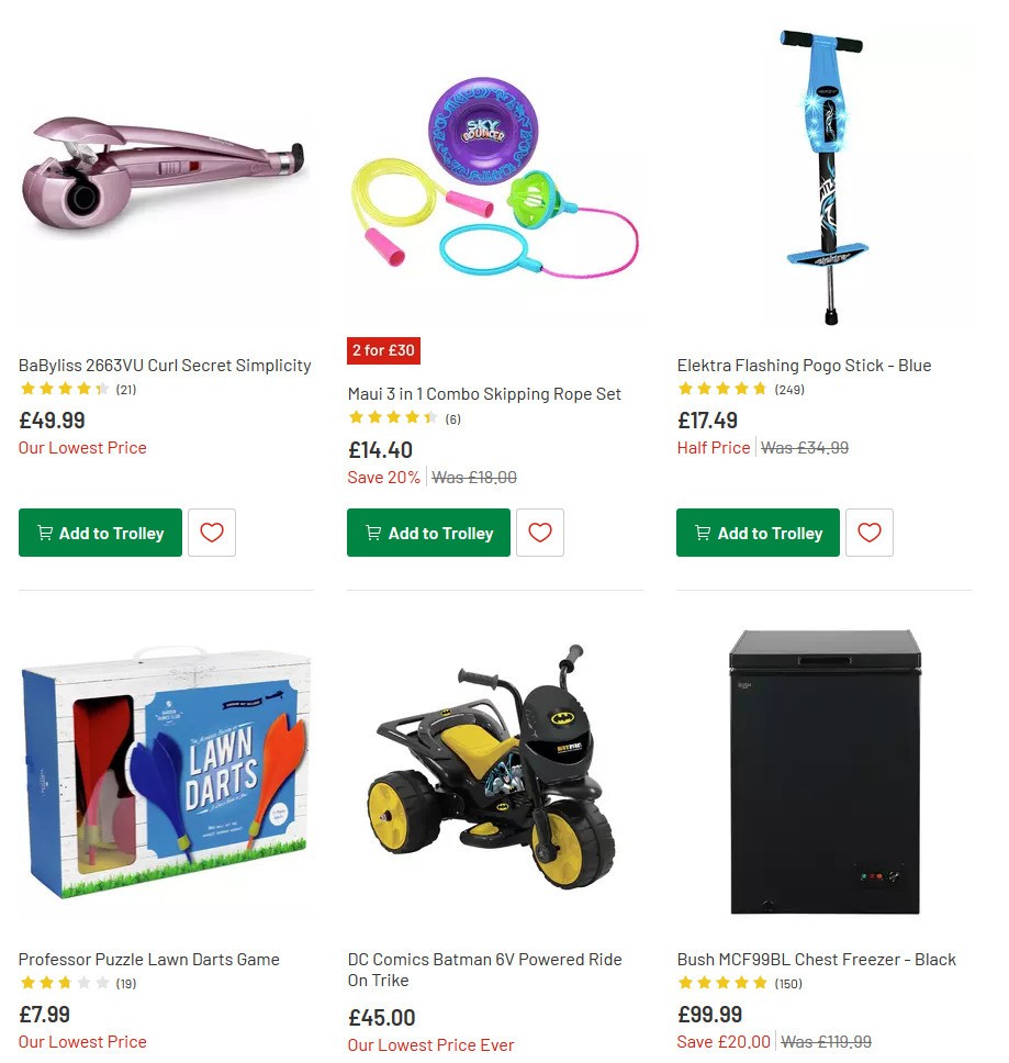 Argos Offers from 31 December