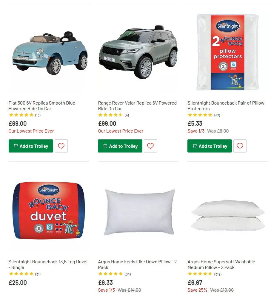 Argos Offers from 31 December