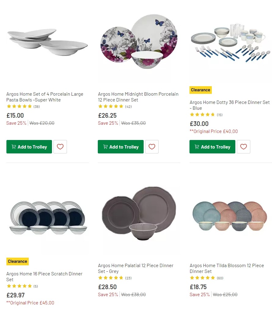 Argos Offers from 14 January