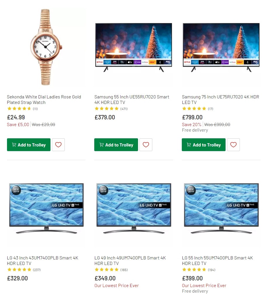 Argos Offers from 14 January