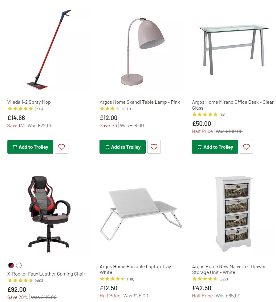 Argos Offers from 14 January