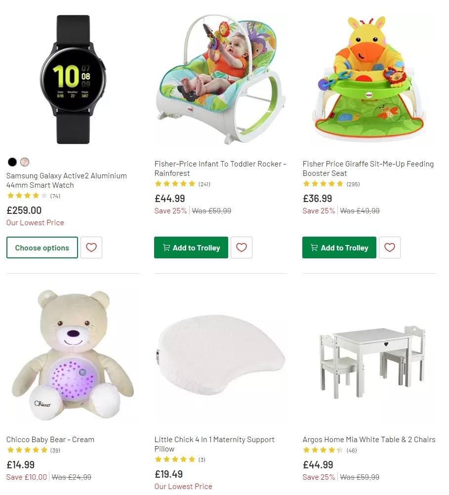 Argos Offers from 14 January