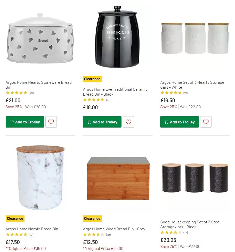 Argos Offers from 21 January