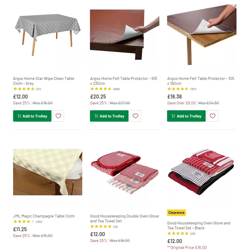 Argos Offers from 21 January