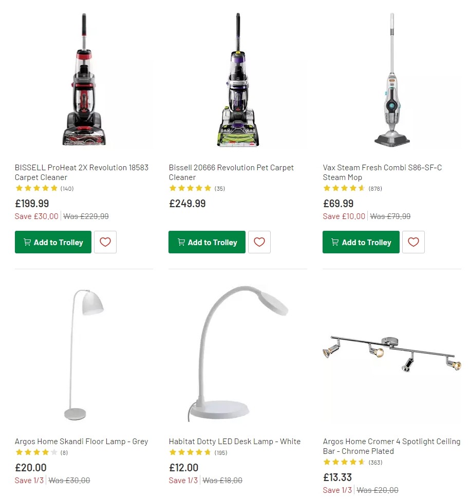 Argos Offers from 21 January