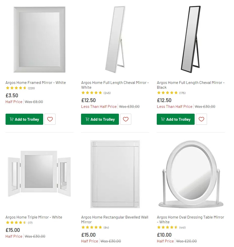 Argos Offers from 21 January