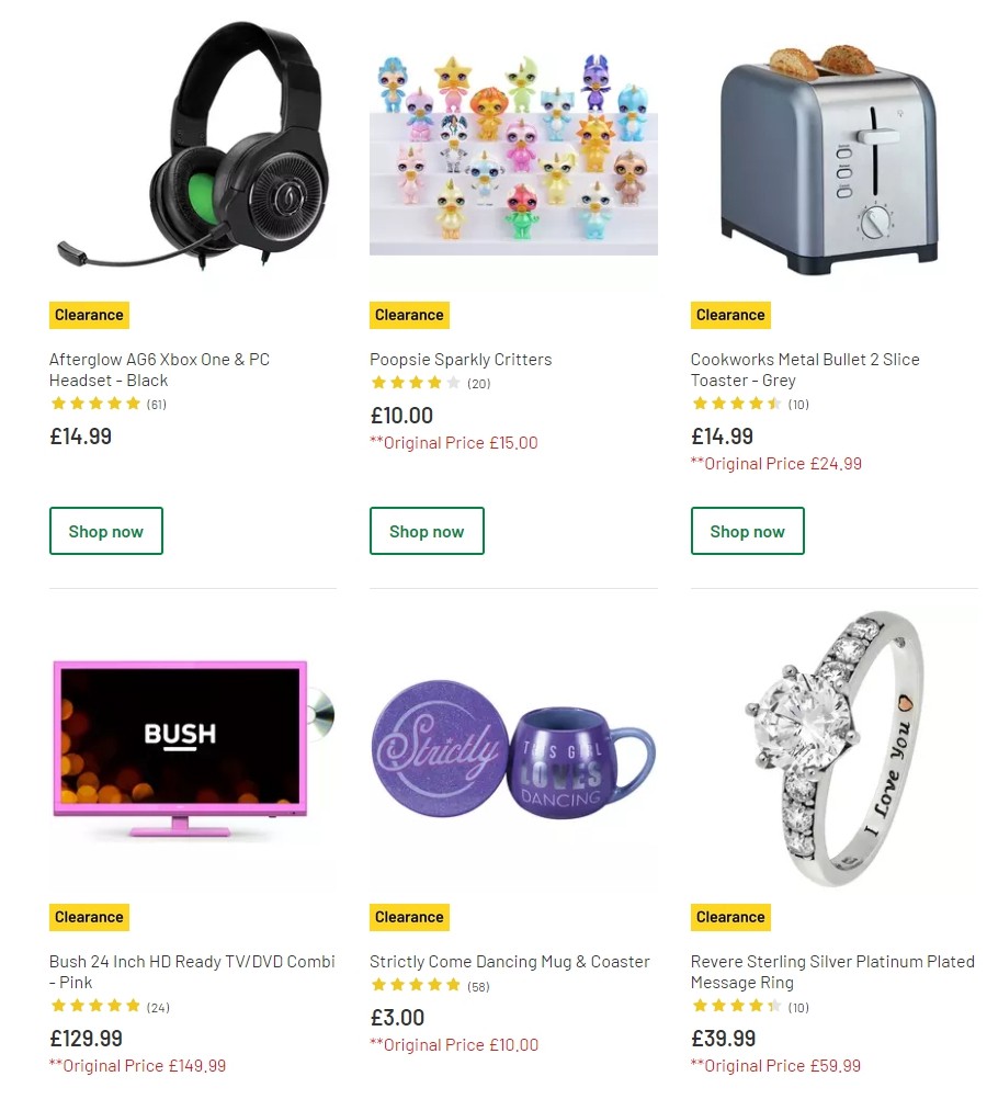 Argos Offers from 21 January