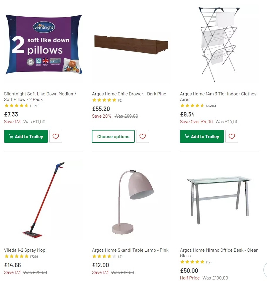 Argos Offers from 21 January