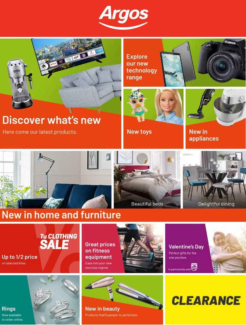 Argos Offers from 28 January