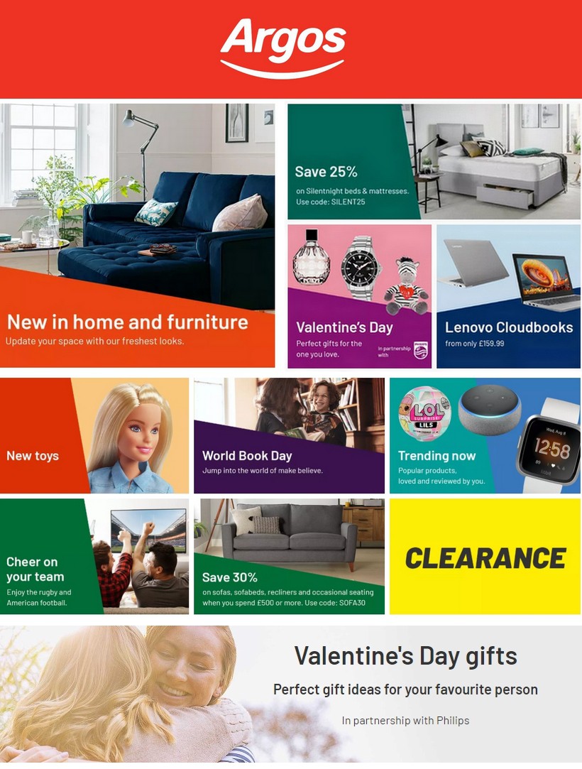 Argos Offers from 4 February