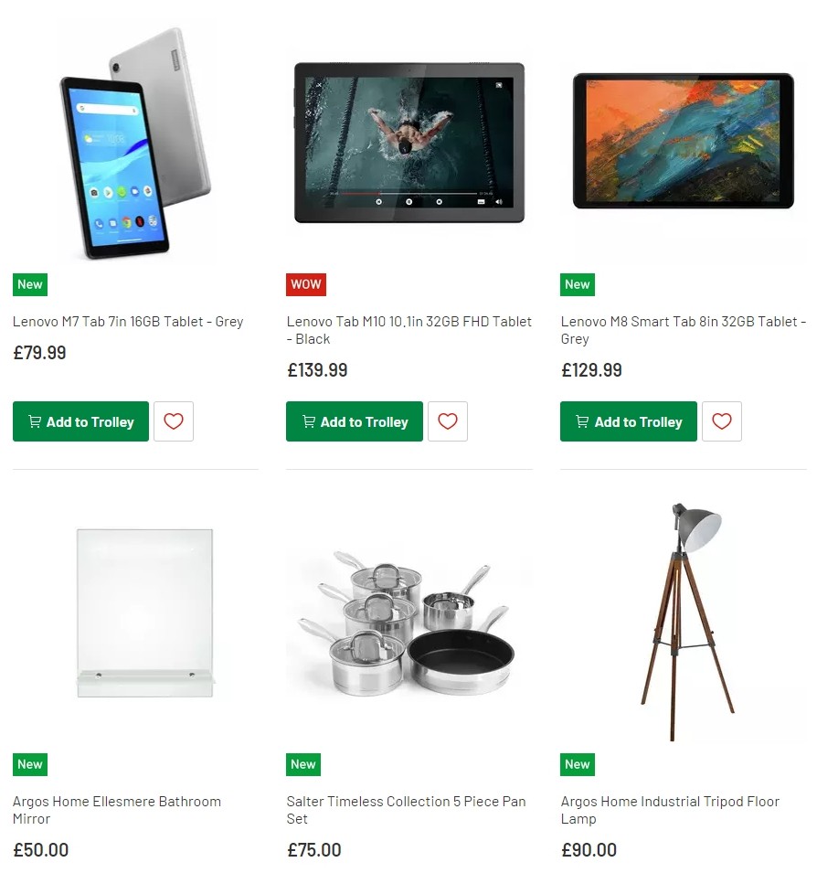 Argos Offers from 4 February