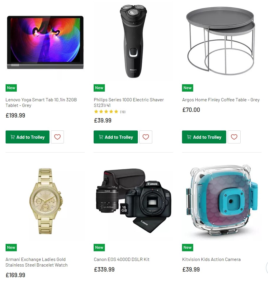 Argos Offers from 4 February