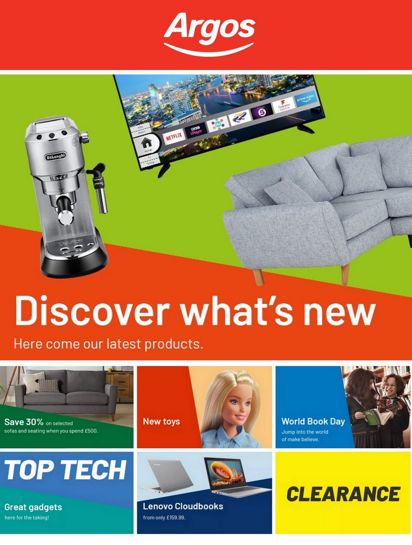 Argos Offers from 11 February