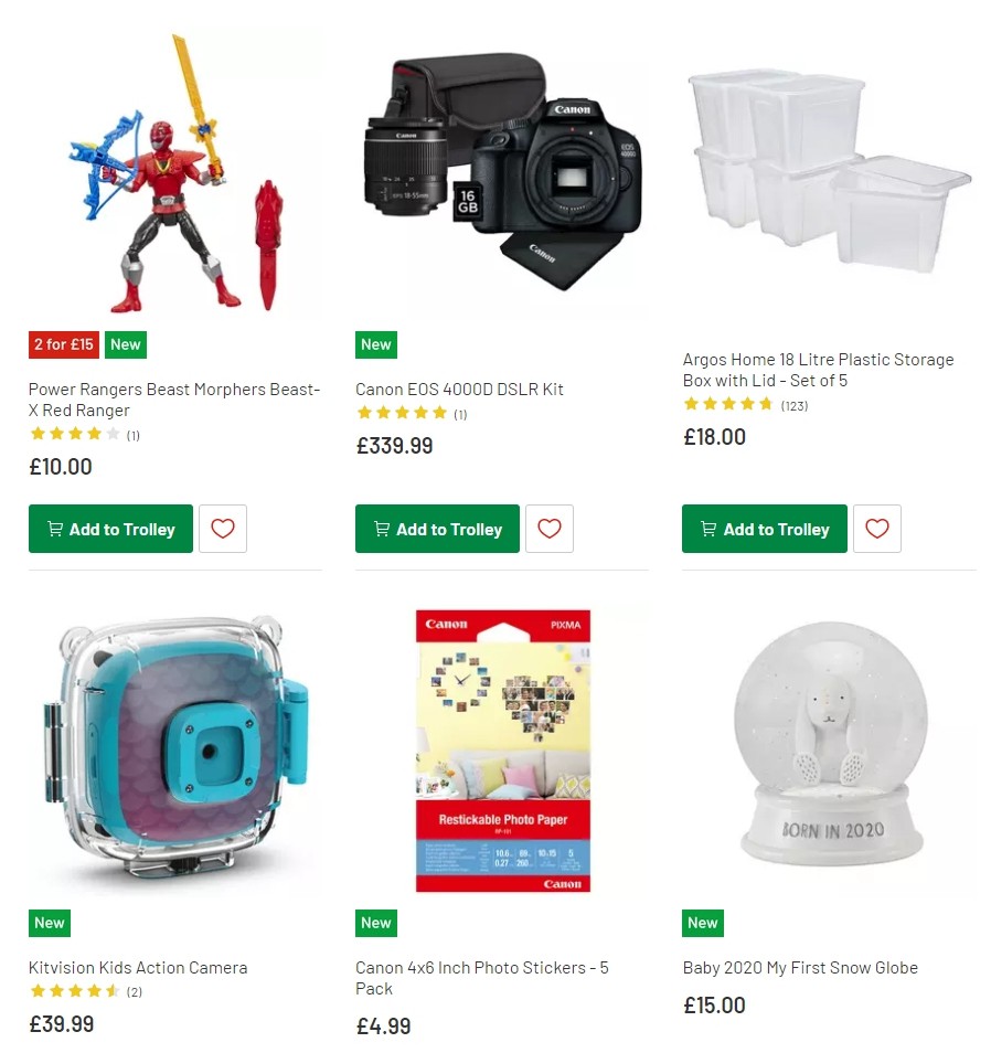 Argos Offers from 18 February