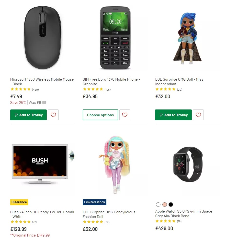 Argos Offers from 25 February