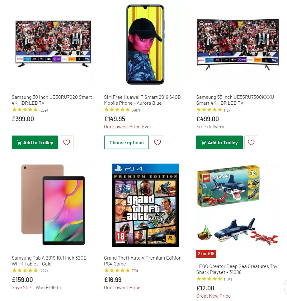 Argos Offers from 25 February