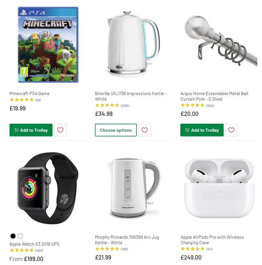 Argos Offers from 25 February