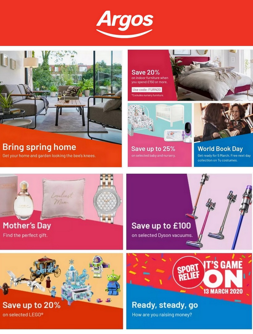 Argos Offers from 3 March