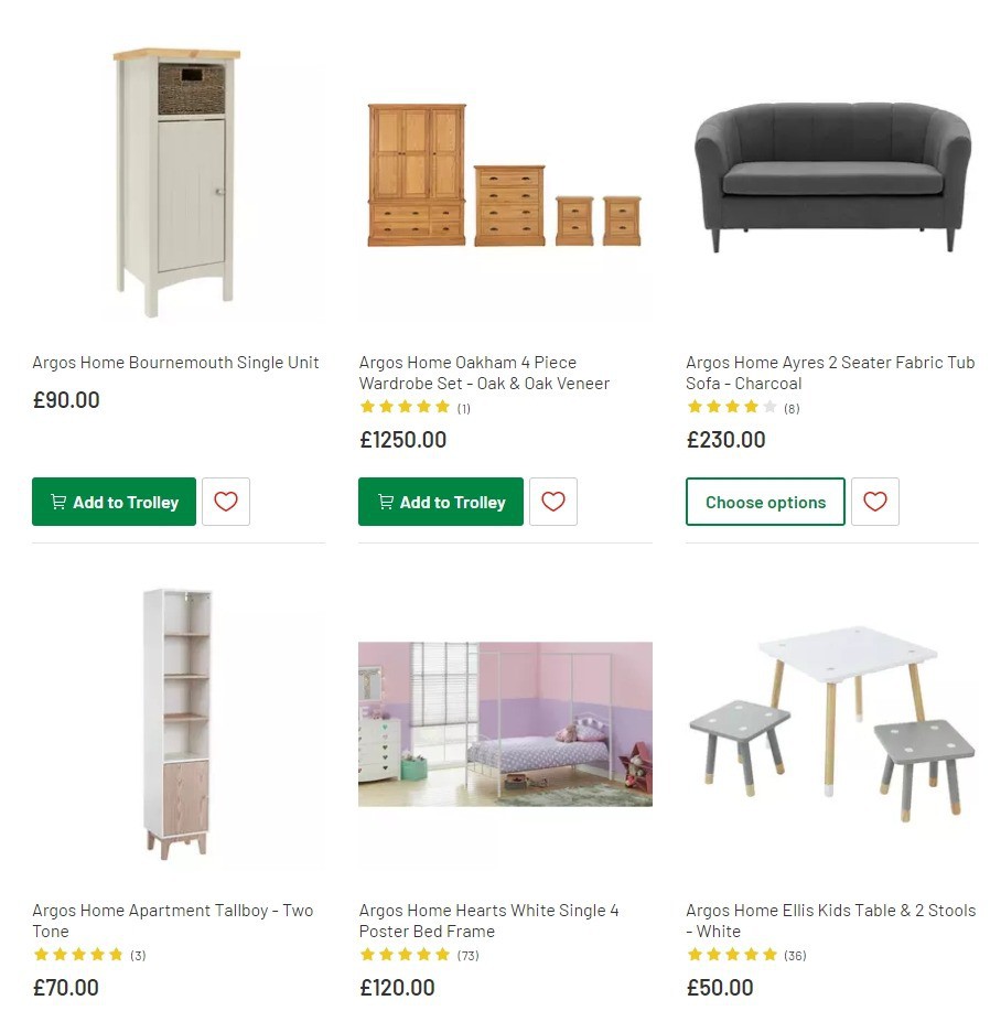 Argos Offers from 3 March