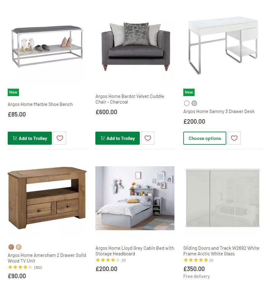 Argos Offers from 3 March