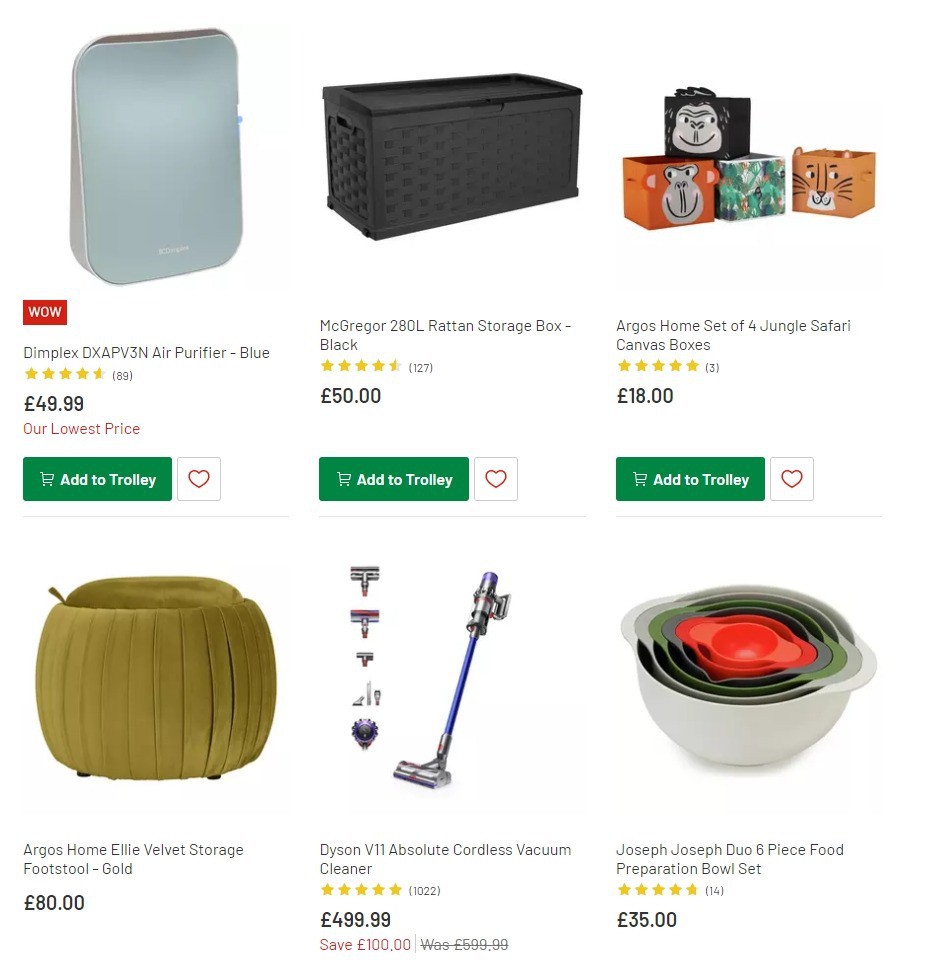 Argos Offers from 3 March