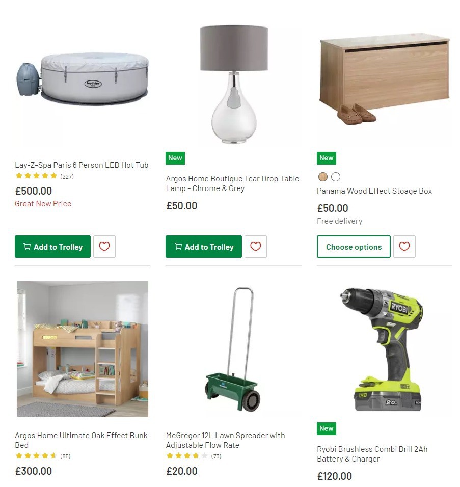 Argos Offers from 3 March