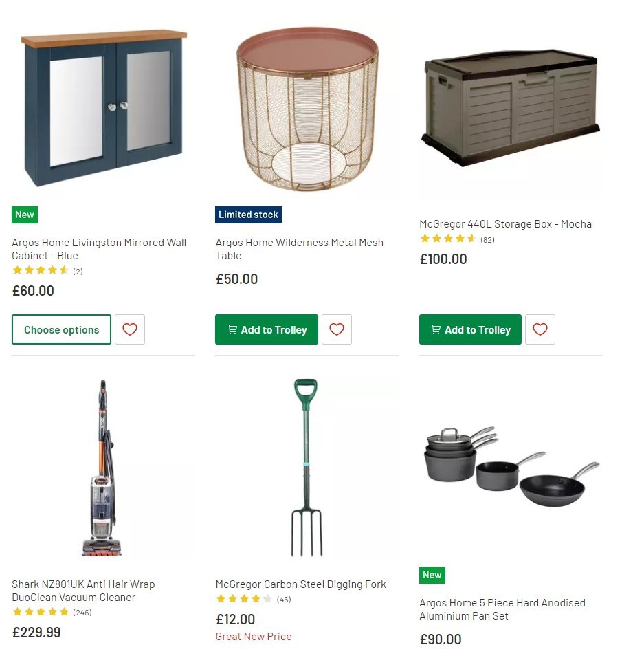 Argos Offers from 3 March